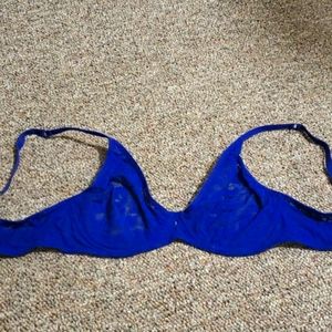 Blue lace bra, size 36C, nwot